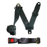 Securon Auto Lap & Diagonal Seat Belt (5051S/W) - Black 
